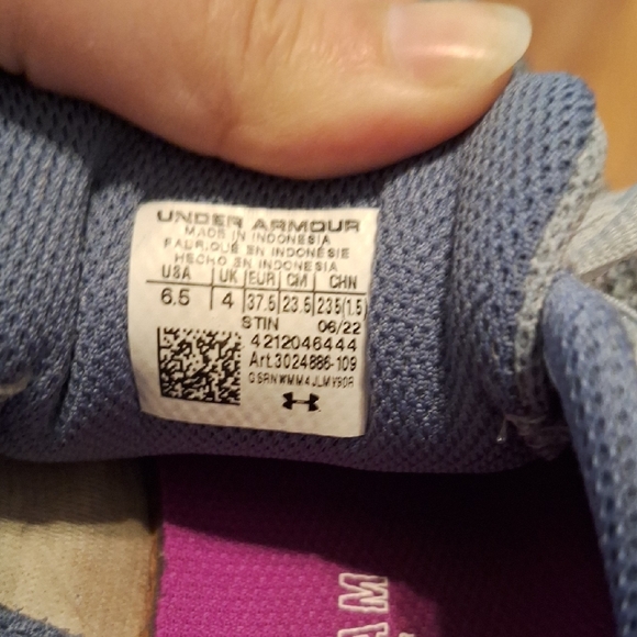 Under Armour Gray Running Shoes - Picture 2 of 7